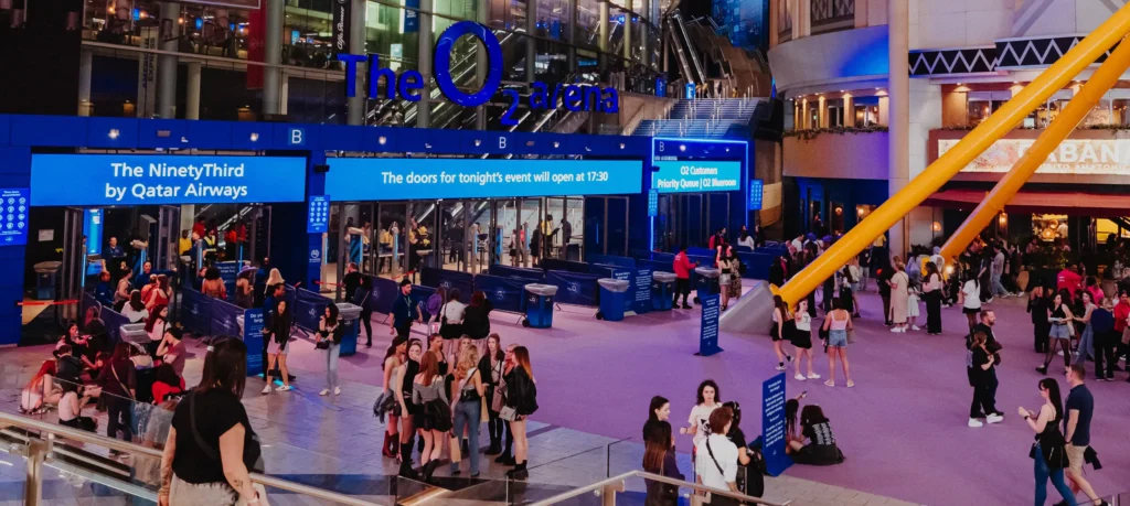 digiLED's Entry screens at The O2
