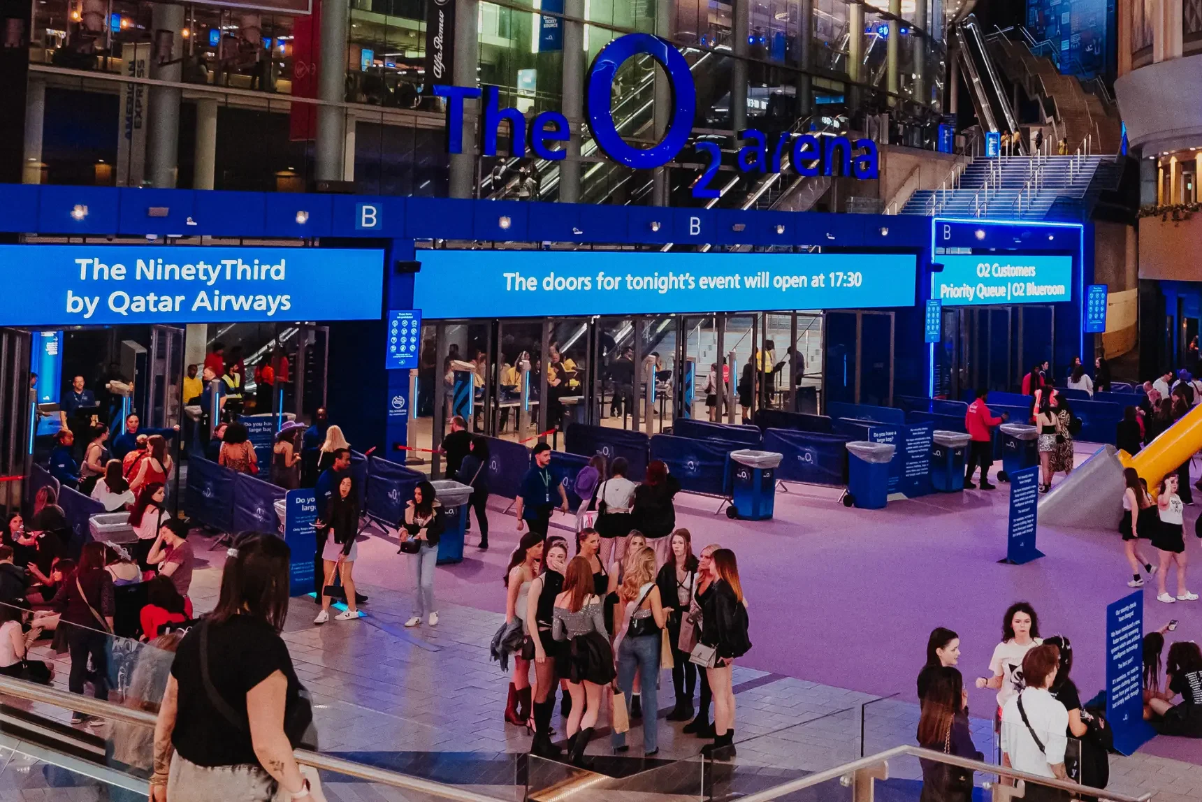 digiLED's Entry screens at The O2 digiLED's Entry screens at The O2