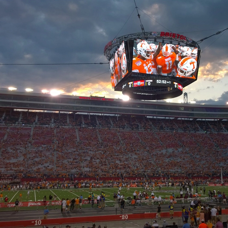 digiLED's 'Colossus' centre-hung LED Screen at Bristol Motor Speedway