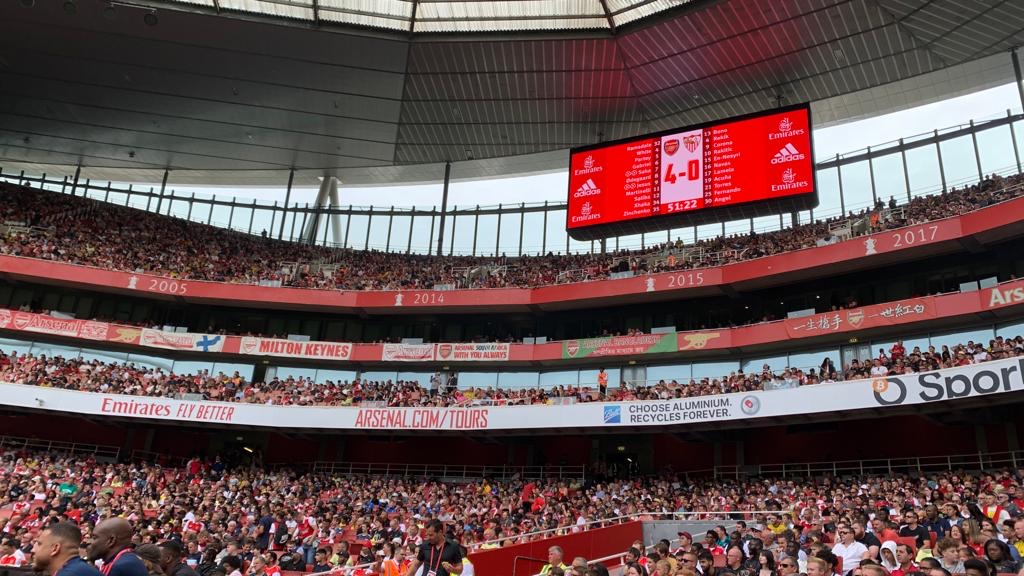 digiLED LED displays at Arsenal Emirates Stadium