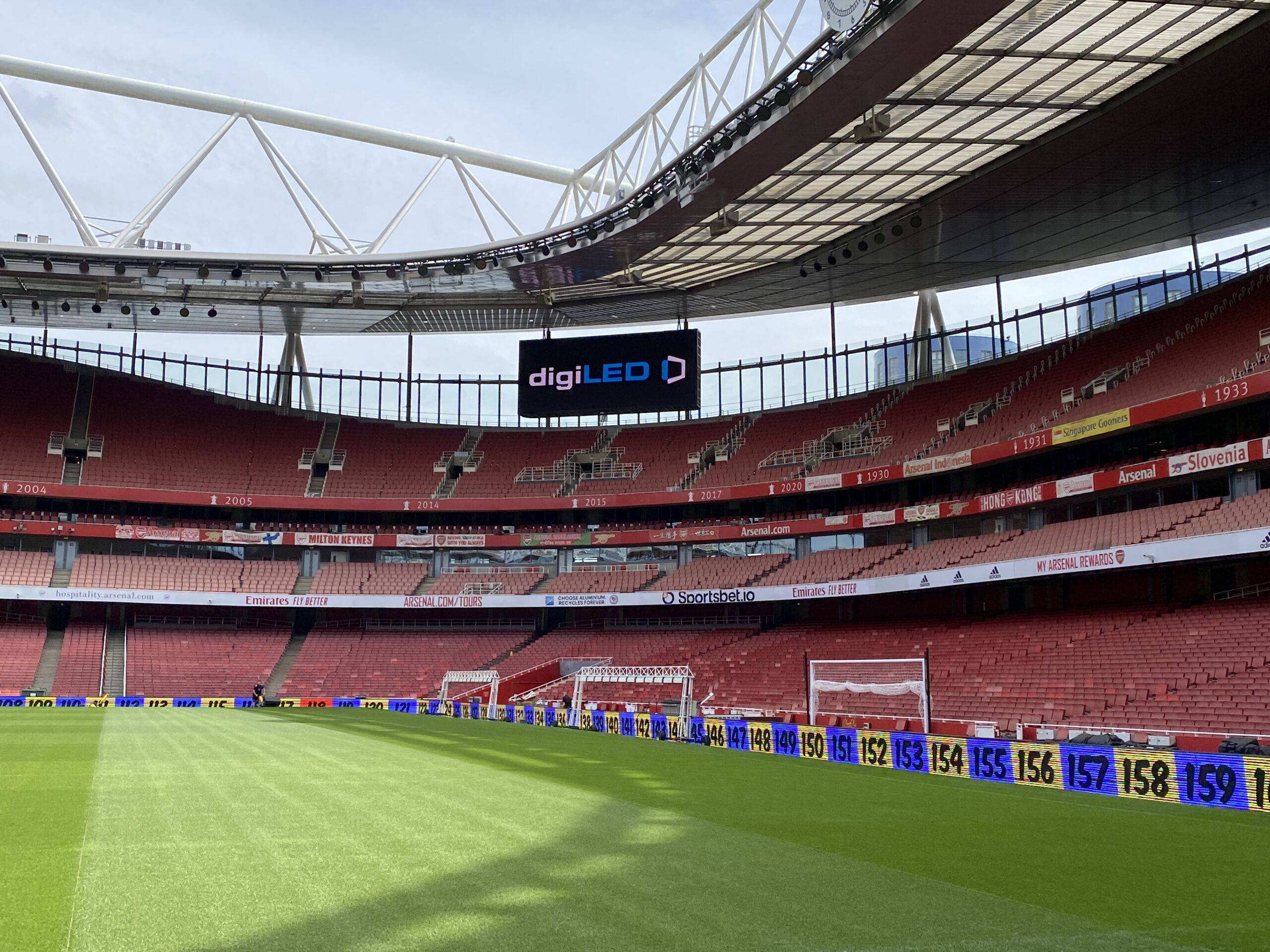 digiLED LED displays at Arsenal Emirates Stadium