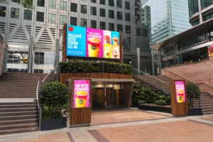Digital out of Home LED Signage at Canary Wharf