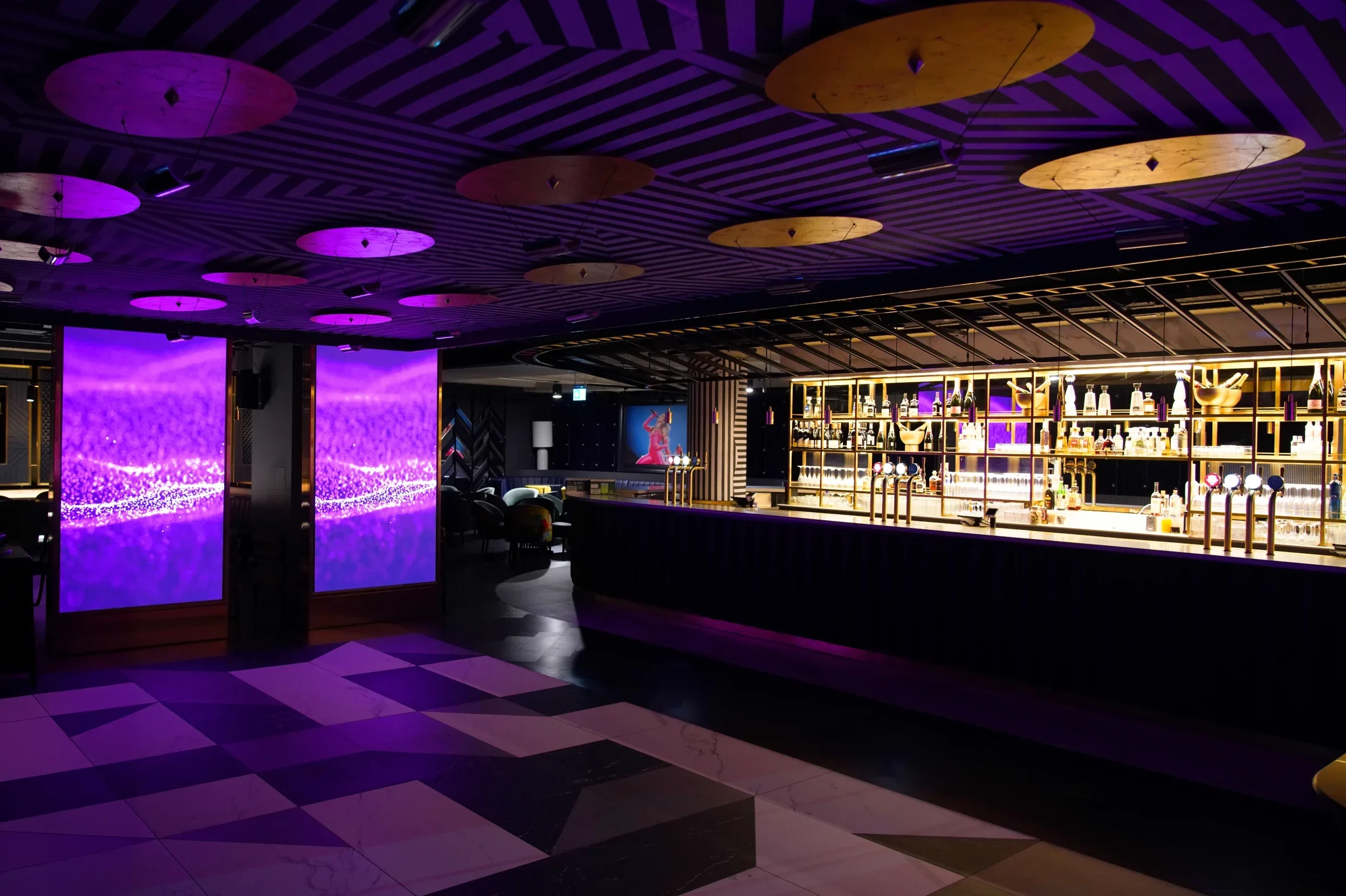 Hospitality screens at the o2 Hospitality screens at the o2