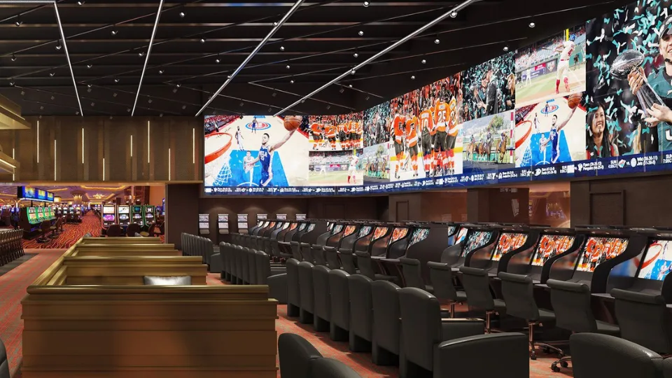 digiLED immersive LED screen at Parx Casino Sportsbook digiLED immersive LED screen at Parx Casino Sportsbook