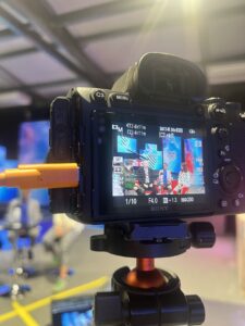 Behind the camera at "rewiring the future" webinar at The Pixel Depot 