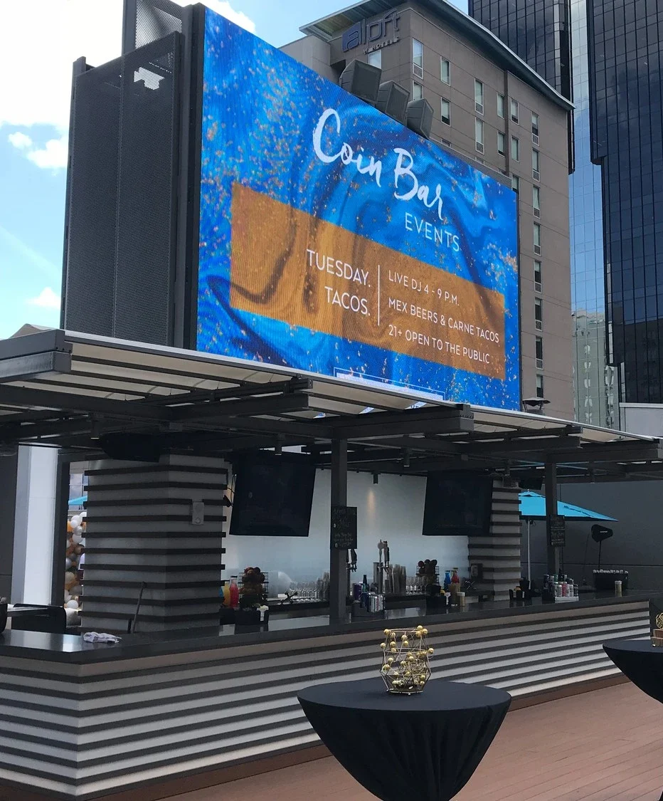 LED screens for hospitality