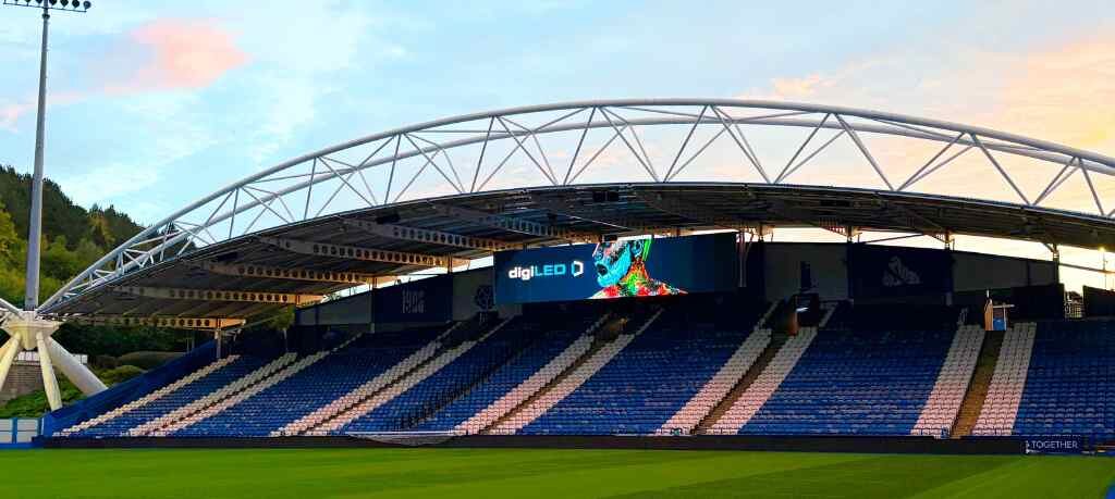 Huddersfield Town AFC Accu Stadium digiLED highlights screen Huddersfield Town AFC Accu Stadium digiLED highlights screen