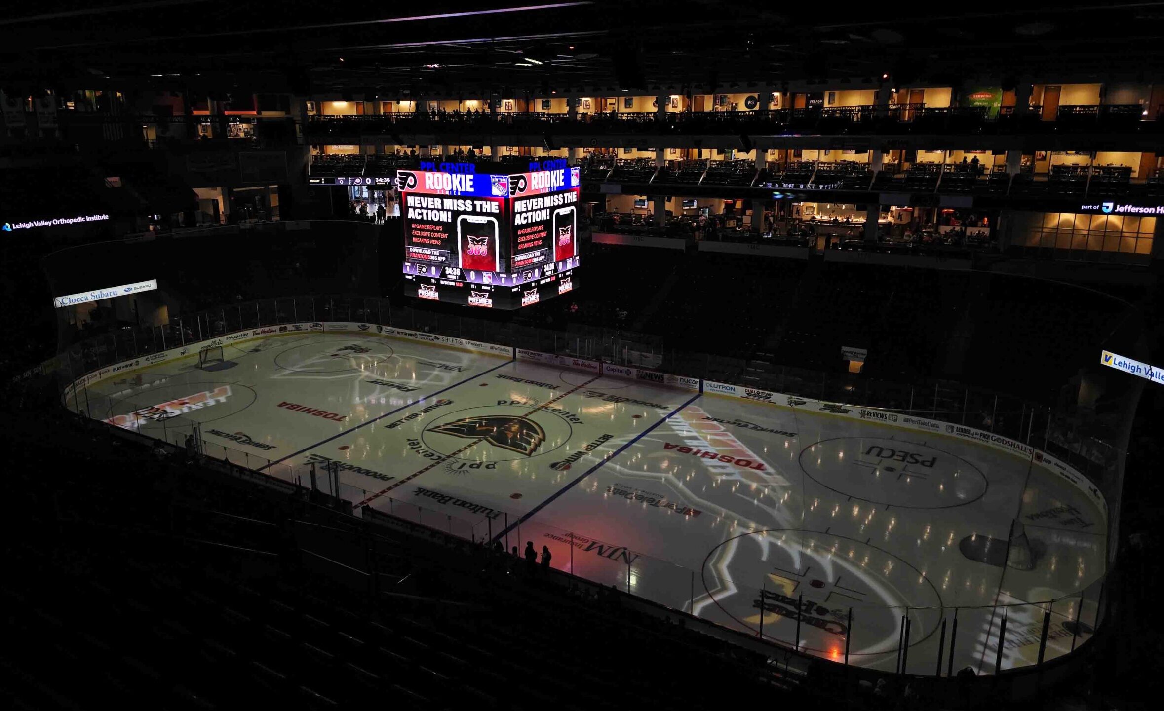 Ice Hockey Stadium Scoreboard Screen at PPL Center