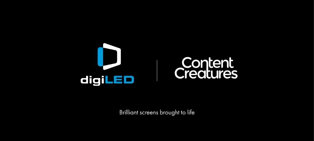 digiLED & Content Creatures Joint Logo