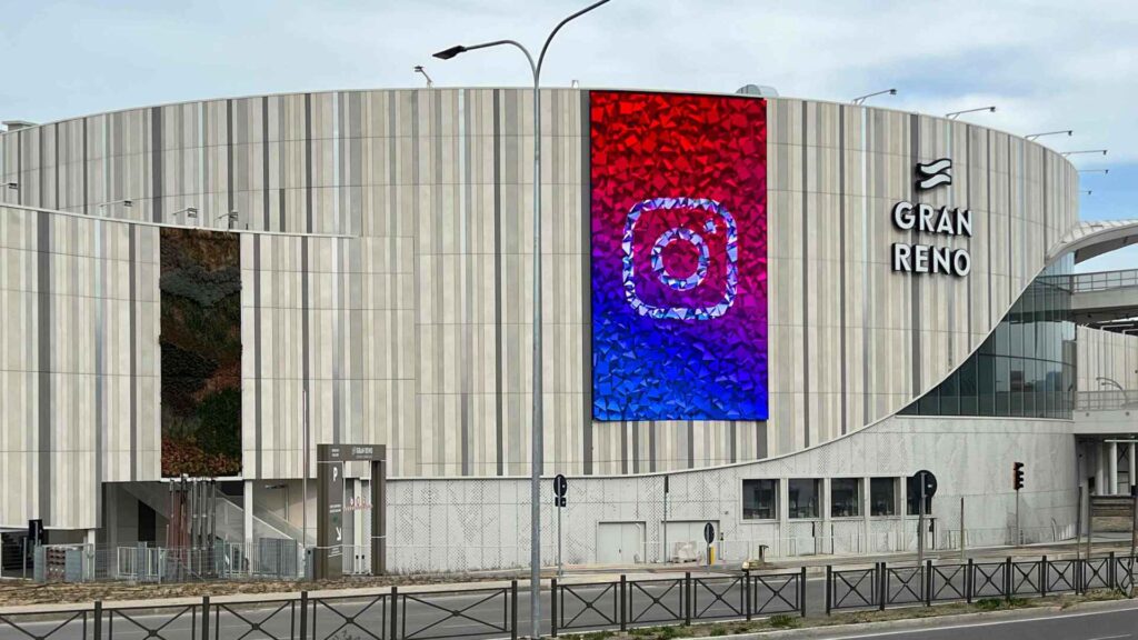 Outdoor LED screen at Gran Reno using digiLED's VISION Series