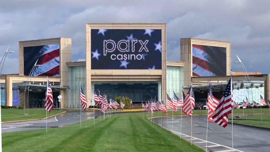 Outdoor LED screen at Parx Casino using digiLED's VISION Series