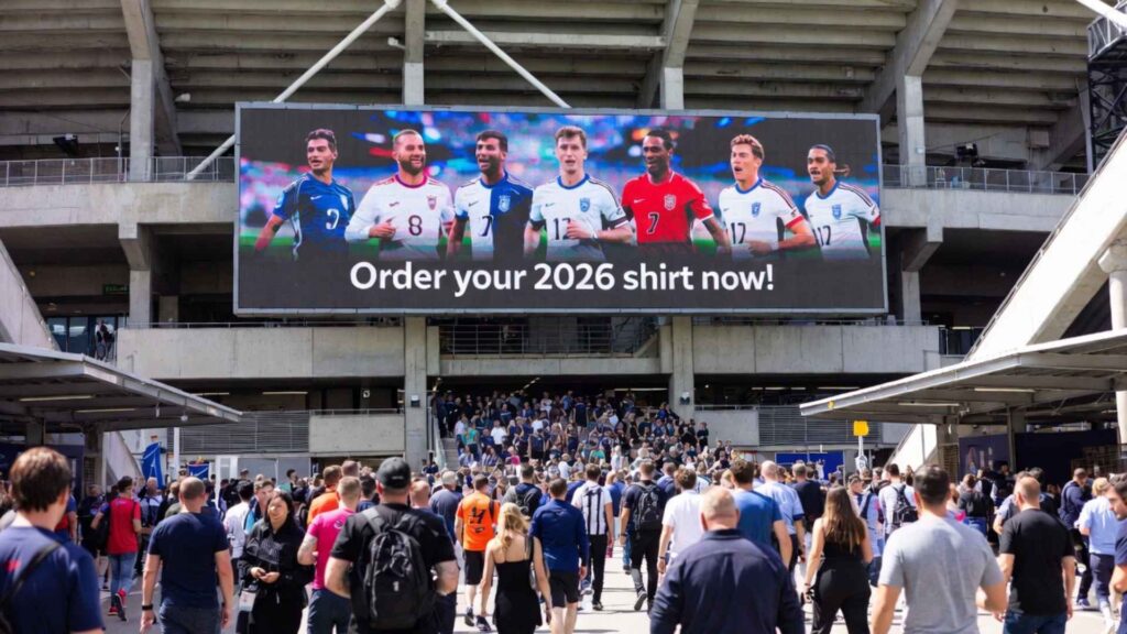 Outdoor stadium LED screen