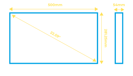 digiTHIN HDR cabinet dimensions