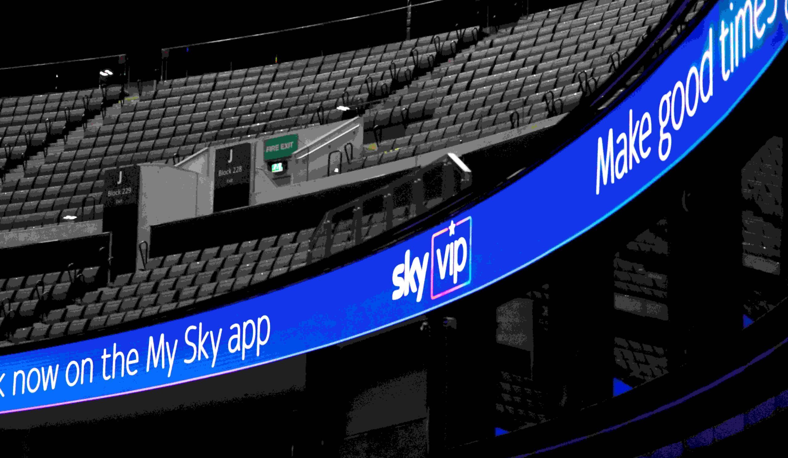 Curved LED banner for the SEC