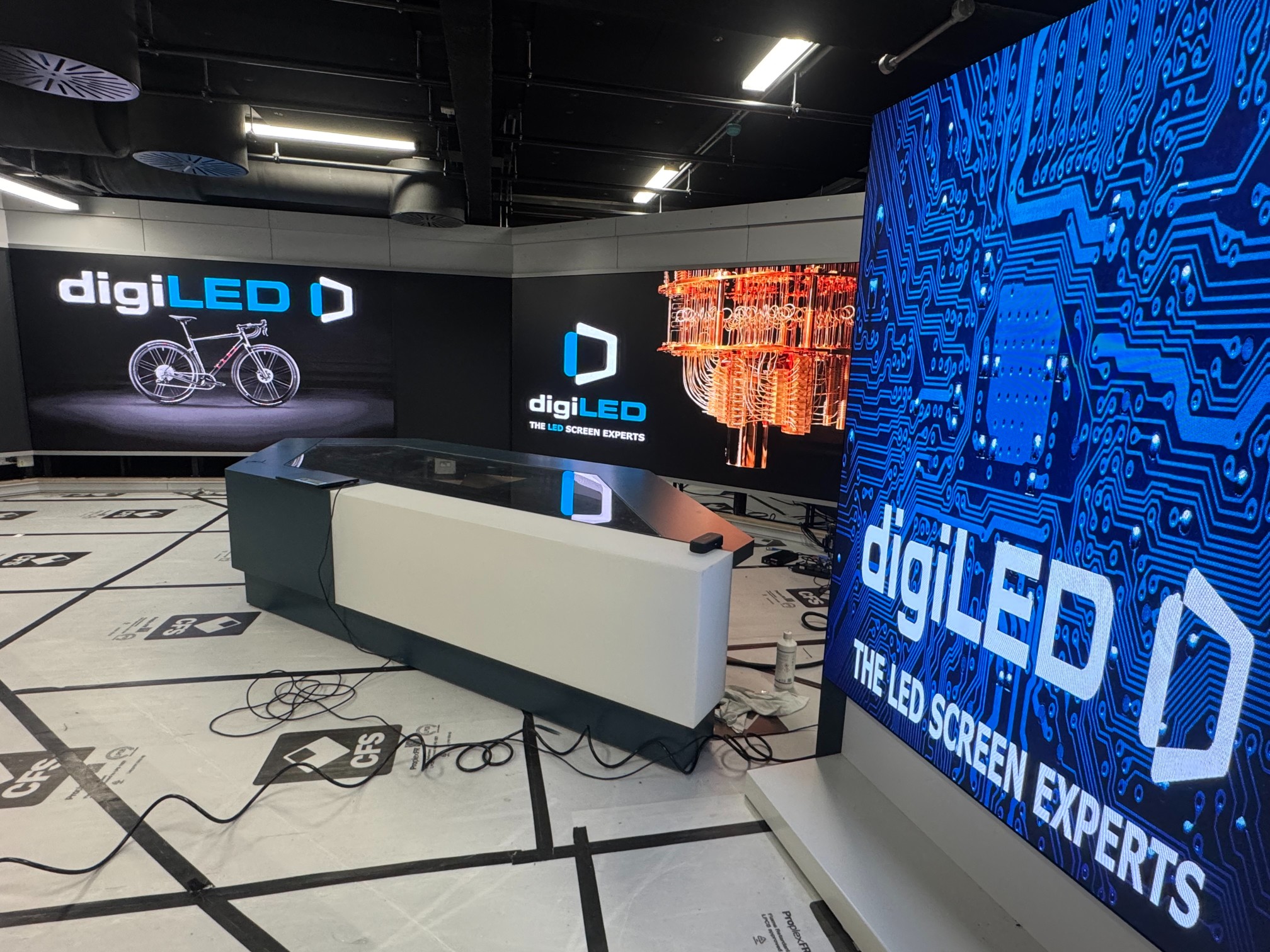 ITV News West Country Broadcast Studio featuring digiLED LED Screens