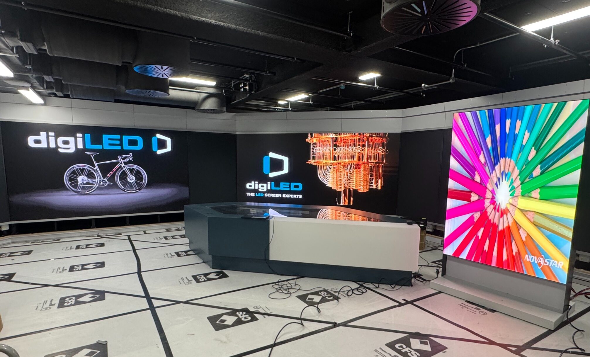 ITV News West Country Broadcast Studio featuring digiLED LED Screens