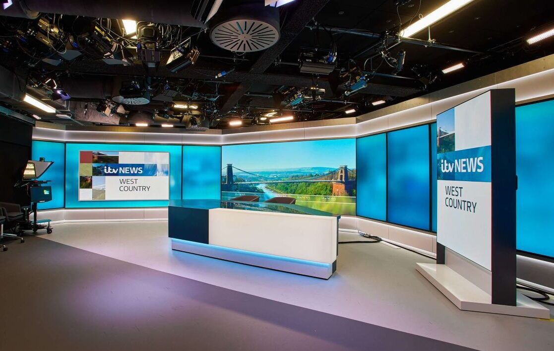 ITV News West Country Broadcast Studio featuring digiLED LED Screens ITV News West Country Broadcast Studio featuring digiLED LED Screens