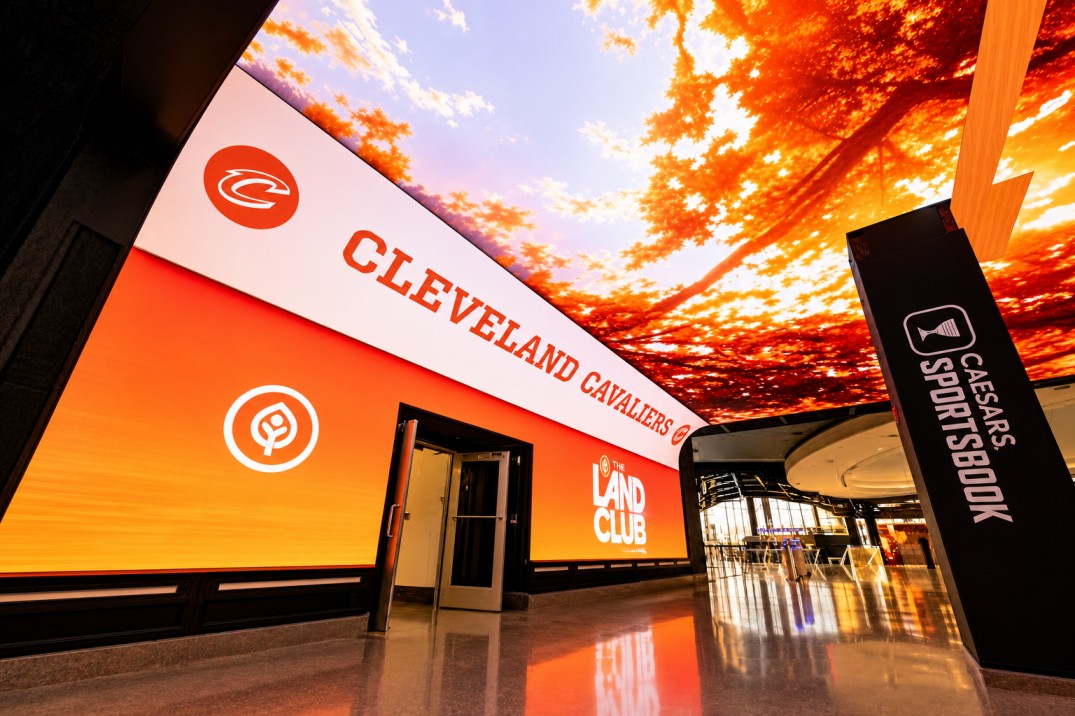 Cleveland Cavaliers immersive LED display