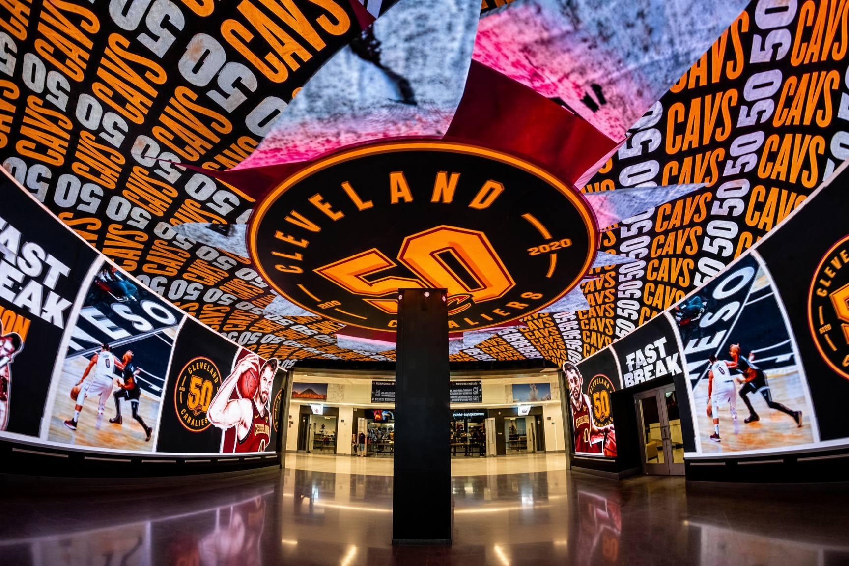 Cleveland Cavaliers immersive LED display